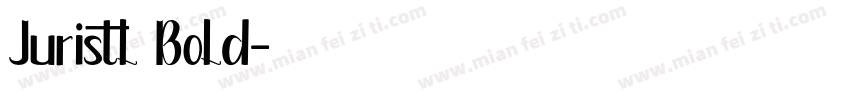 Juristl Bold字体转换